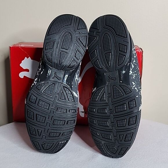 NEW PUMA AXELION CITY ESCAPE 37722102 MENS GRAY CANVAS ATHLETIC RUNNING Size 9 - Picture 6 of 8